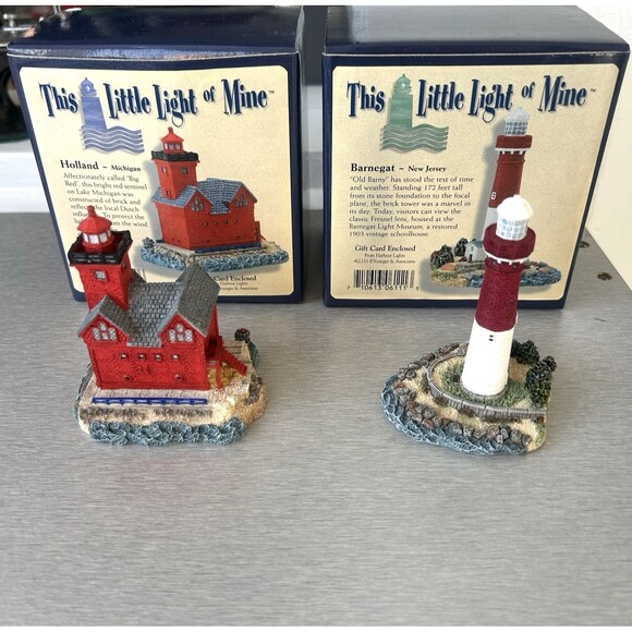 Harbour Lights This Little Light Of Mine HOLLAND MICHIGAN & BARNEGAT NEW JERSEY - Picture 3 of 7